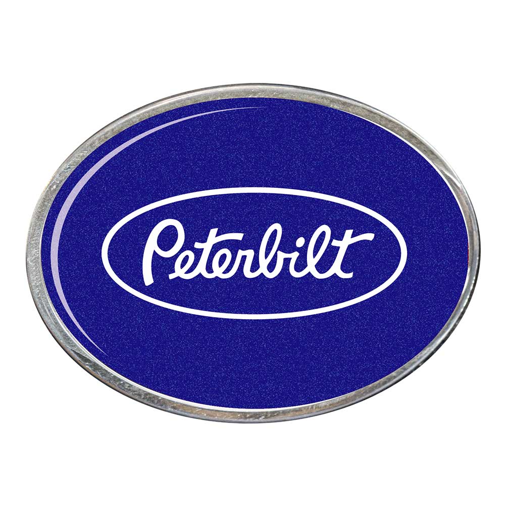 Peterbilt in Oval Billet Aluminum with Resin Belt Buckle - Image 5