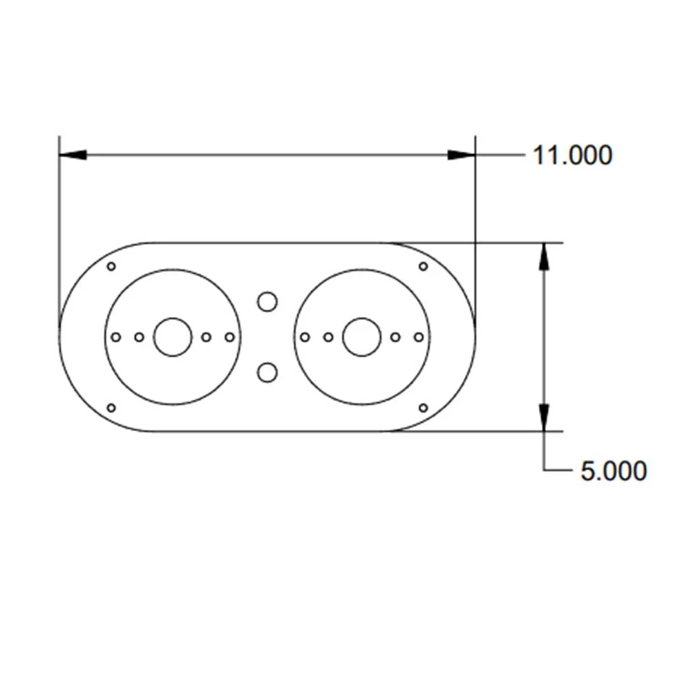 Peterbilt, Kenworth Above Door SS Dome Light Panel for Watermelon Lights - Image 2