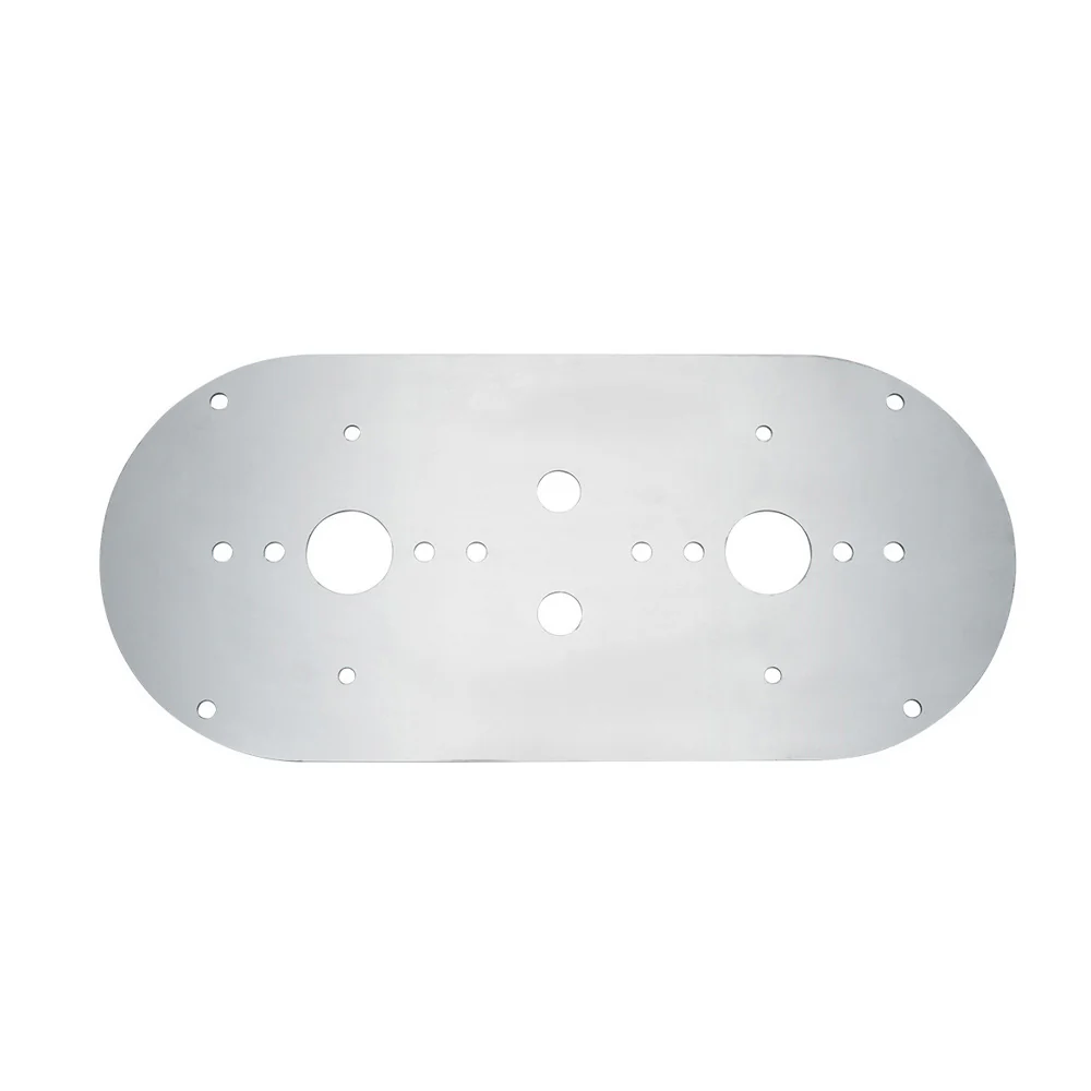 Peterbilt, Kenworth Above Door SS Dome Light Plate 2 Watermelon Holes