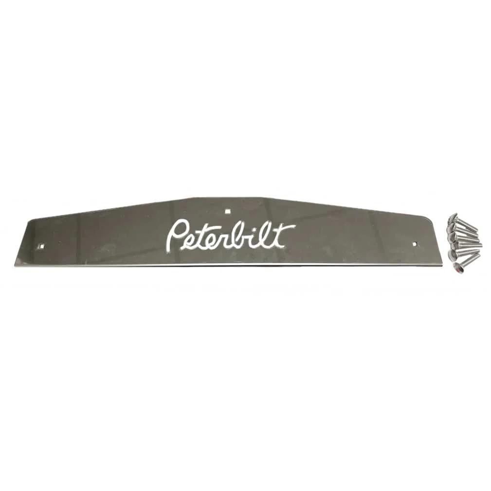 Peterbilt Logo Stainless Steel Mud Flap Weight (PR) - Image 2