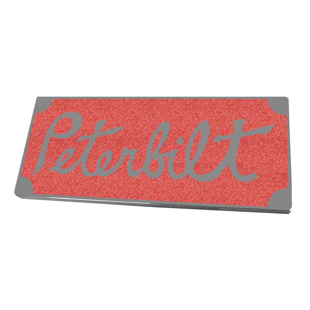 Peterbilt Old Style Rectangle Printed Emblem