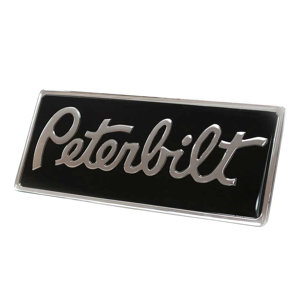 Peterbilt Original Style Rectangle Engraved Emblem - Image 11