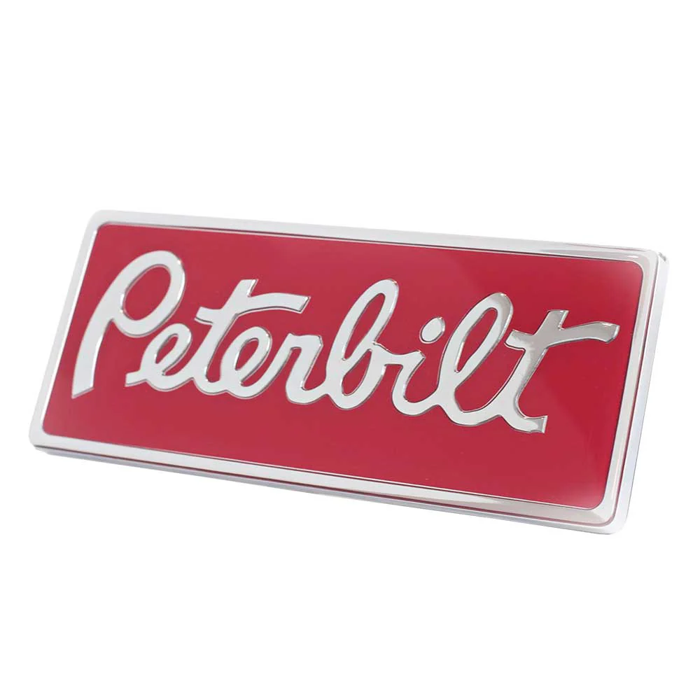 Peterbilt Original Style Rectangle Engraved Emblem - Image 12