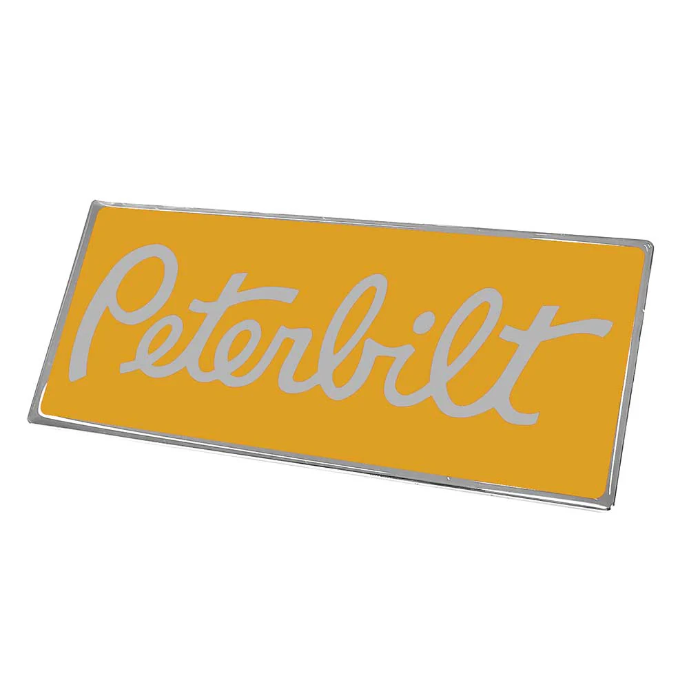Peterbilt Original Style Rectangle Engraved Emblem - Image 2