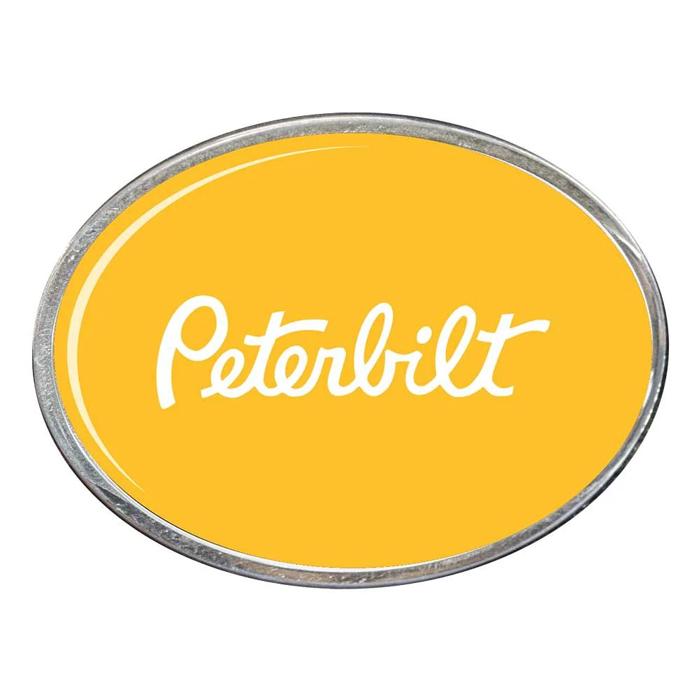 Peterbilt Oval Billet Aluminum with Resin Belt Buckle - Image 4