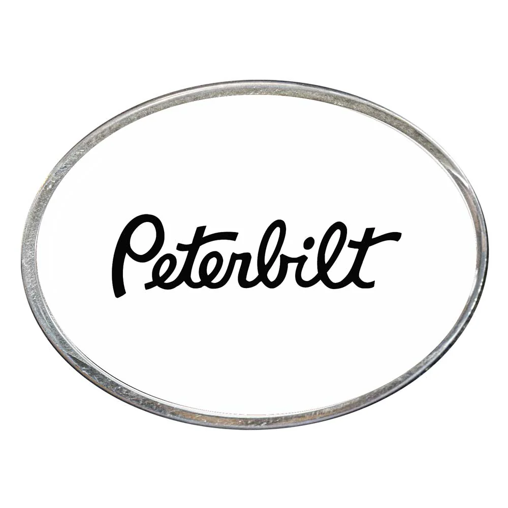 Peterbilt Oval Billet Aluminum with Resin Belt Buckle - Image 5