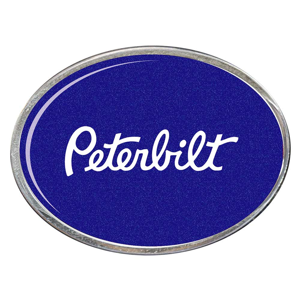 Peterbilt Oval Billet Aluminum with Resin Belt Buckle - Image 6