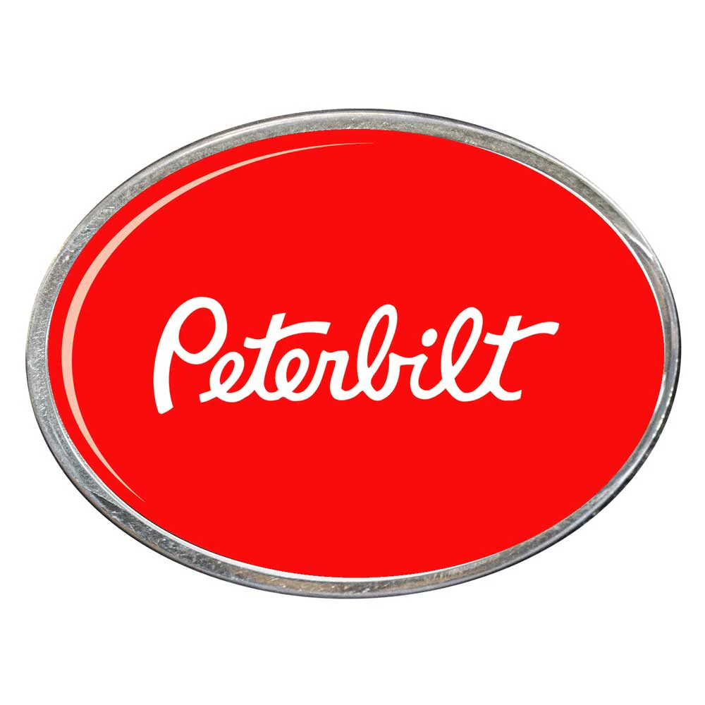 Peterbilt Oval Billet Aluminum with Resin Belt Buckle - Image 7