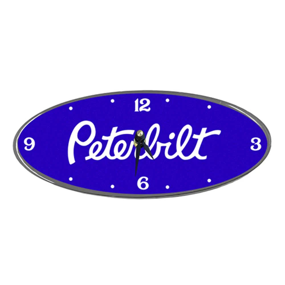 Peterbilt Oval Chrome Aluminum Clock - Image 18
