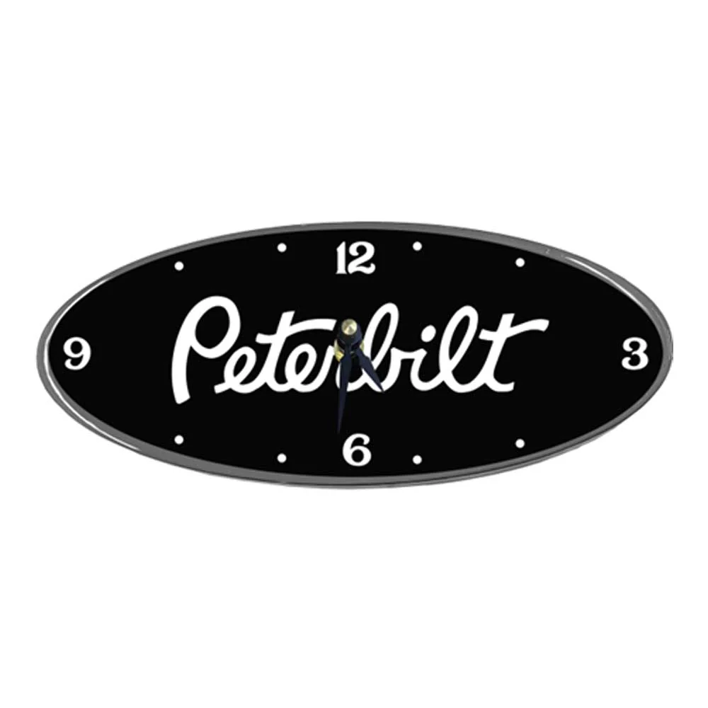 Peterbilt Oval Chrome Aluminum Clock - Image 5