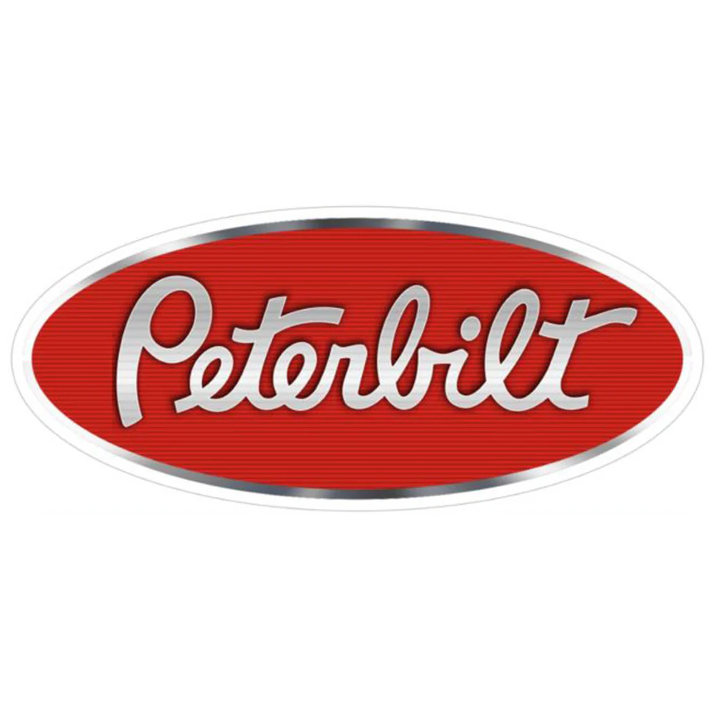 Peterbilt Oval Emblem Decal 14" x 6.5"