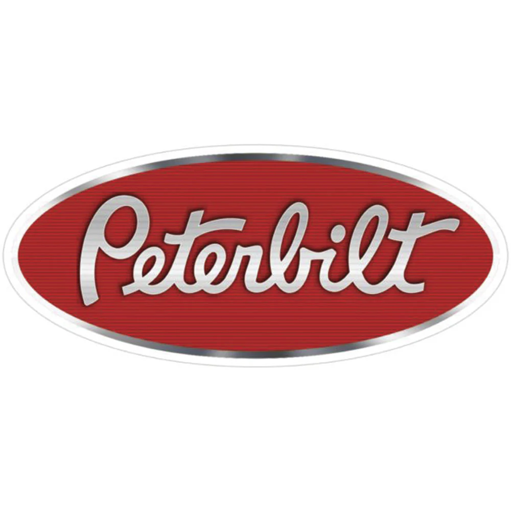 Peterbilt Oval Emblem Decal 7" x 3"