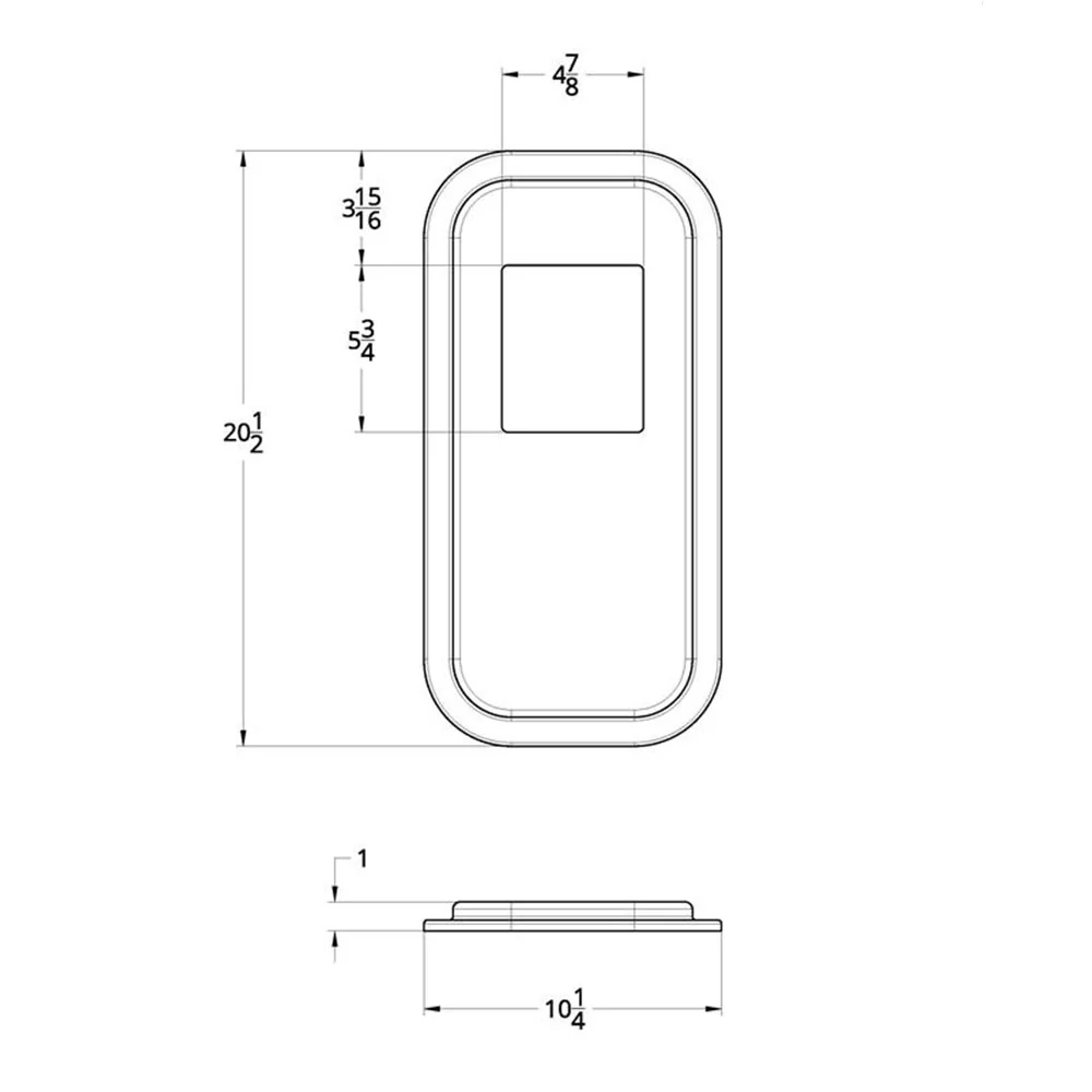 Peterbilt Shift Plate Cover 5 3/4" x 4 7/8" - Image 4
