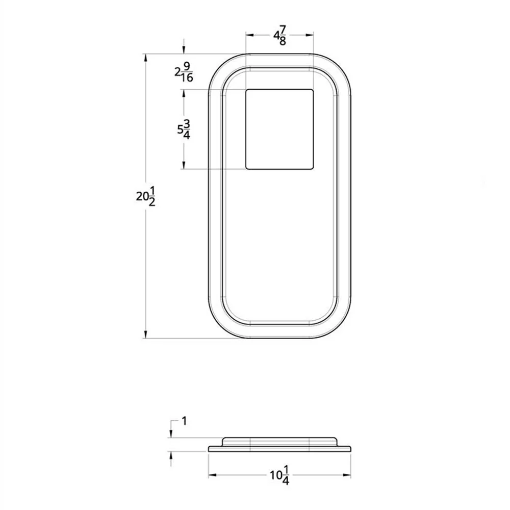 Peterbilt Shift Plate Cover 5-3/4" x 4-7/8" - Image 4