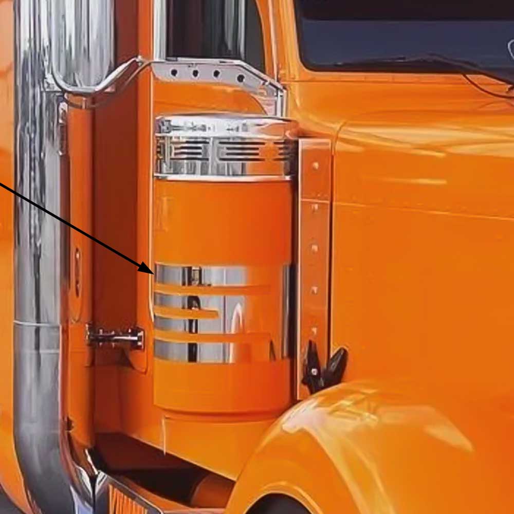 Peterbilt Slotted Stainless Steel Straps for Air Cleaners
