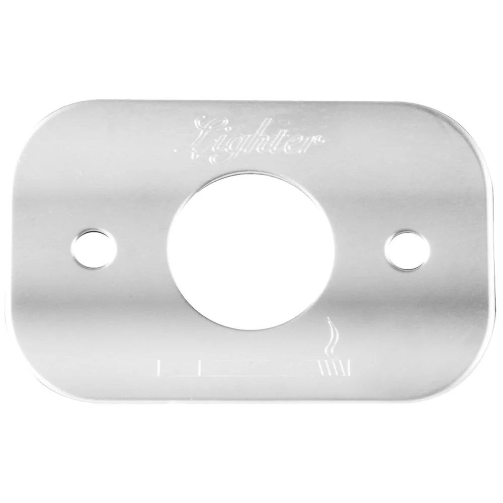 Peterbilt Stainless Steel Lighter Dash Plate - Image 2