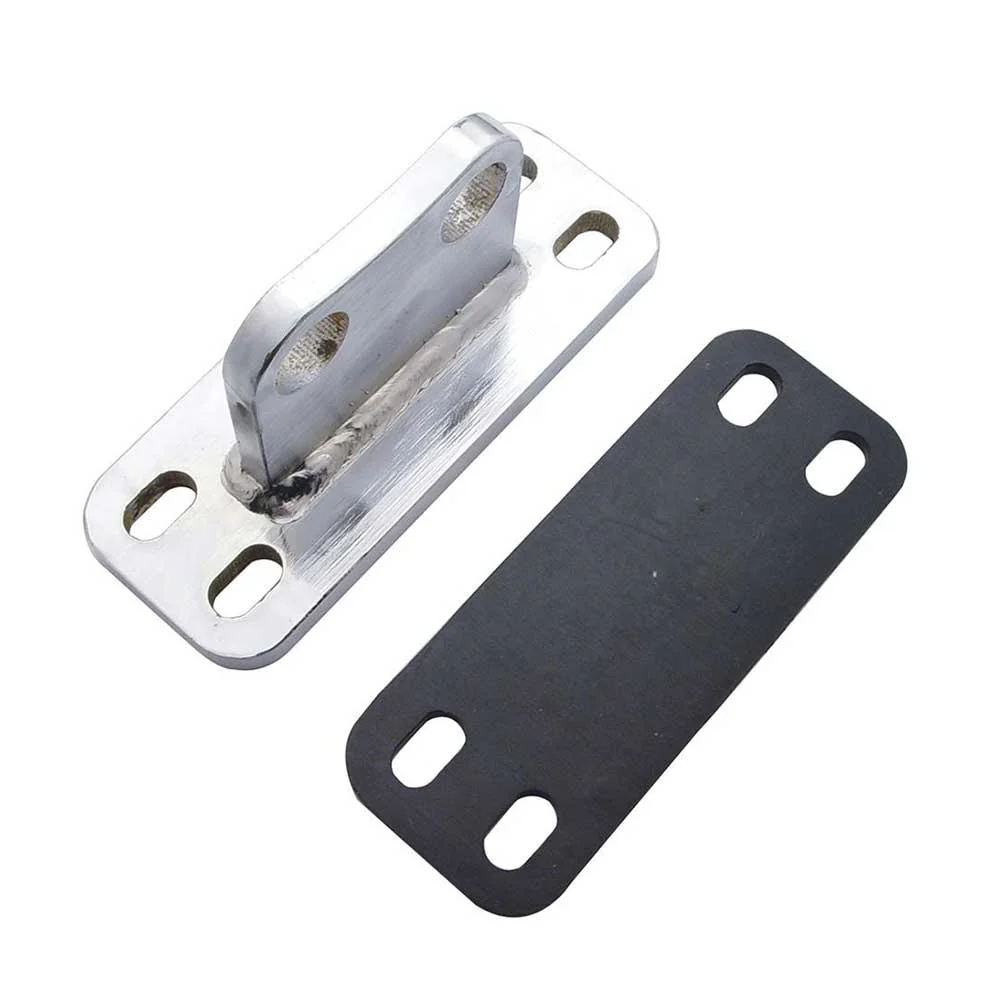 Peterbilt Stainless Steel Straight Exhaust Bracket with Grommet - Image 2