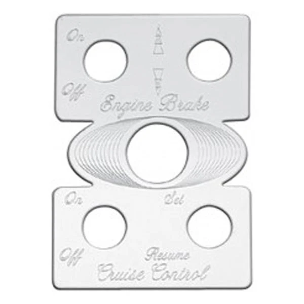 Peterbilt Stainless Steel Switch Plate