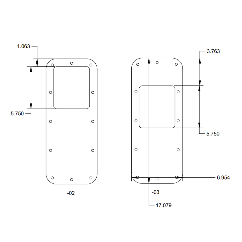 Peterbilt Taper Style Chrome Multi Fit Shifter Plate - Image 7