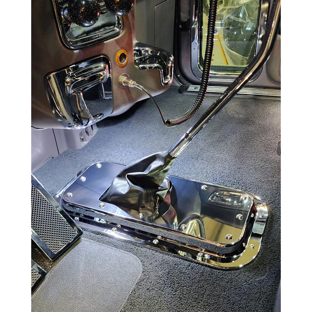 Peterbilt Taper Style Chrome Multi Fit Shifter Plate - Image 8