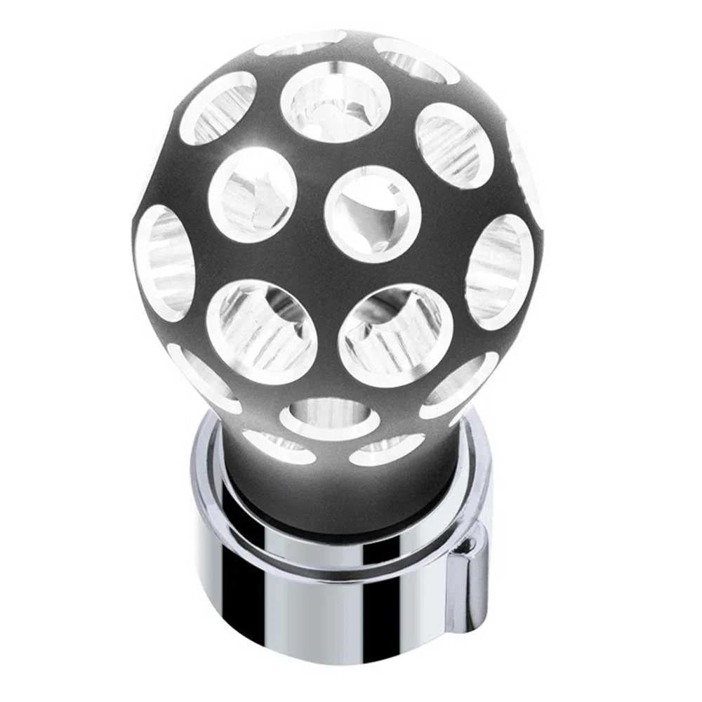 Phoenix Style Ball Gearshift Matte Black Knob with LED 9/10 Speed Adapter - Thread On - Image 17