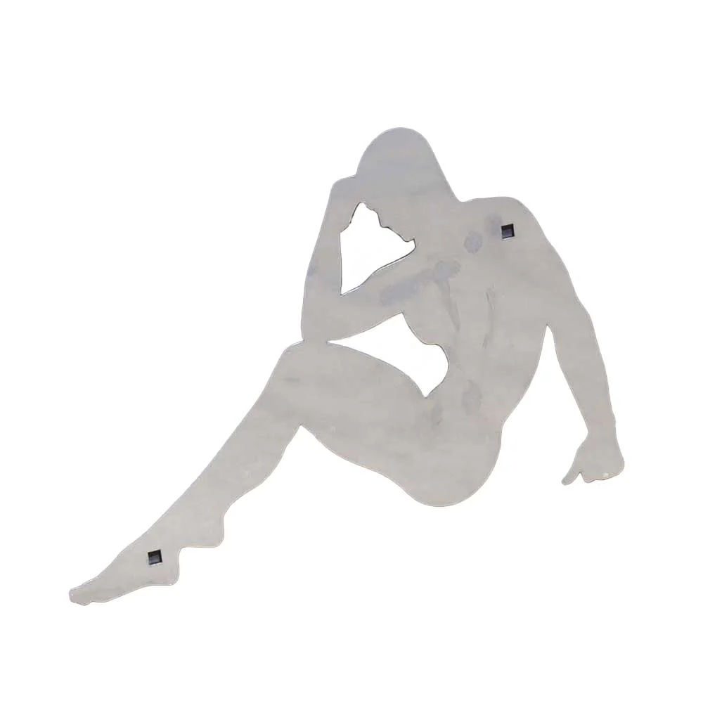 Posing Man Stainless Steel Cut Out Screw On Mount (PR)