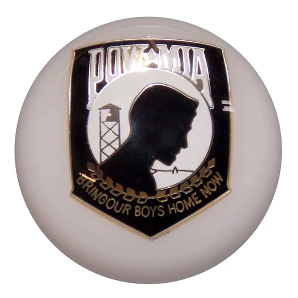 POW MIA White Shifter Knob