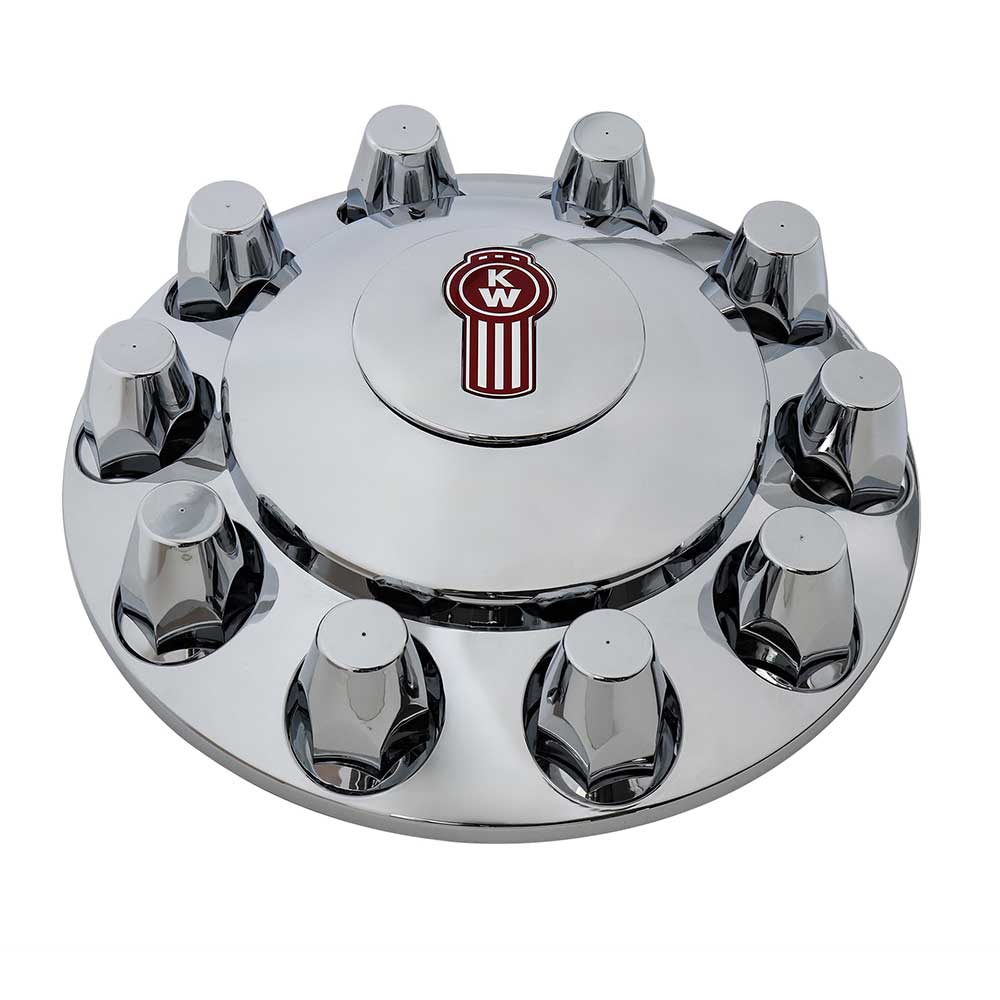 RealLogo Kenworth Floater Chrome Axle Cover Kit - Image 3