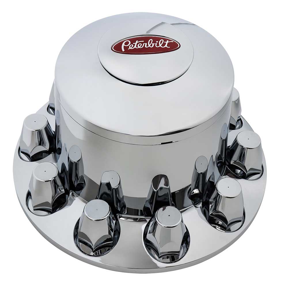 RealLogo Peterbilt Floater Chrome Axle Cover Kit - Image 2