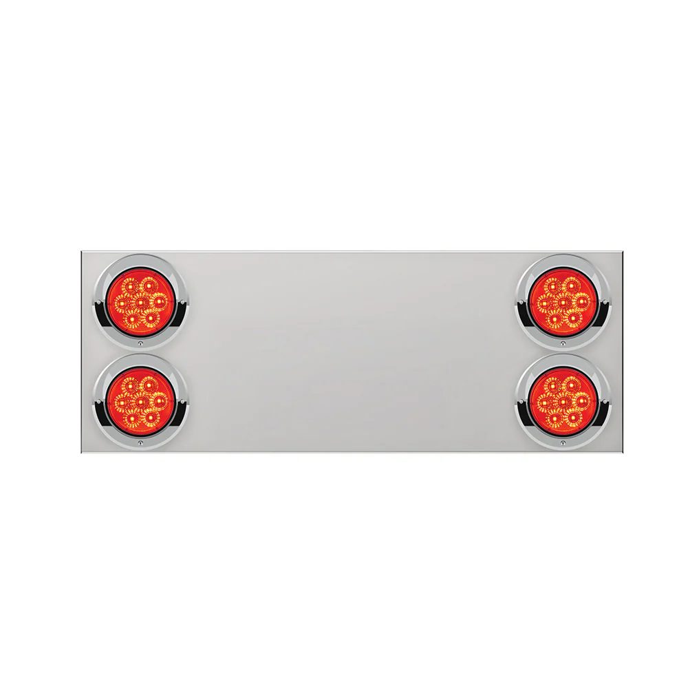 Rear Center Panel with Red S/T/T 4" Lights No LP Cutout - Image 2