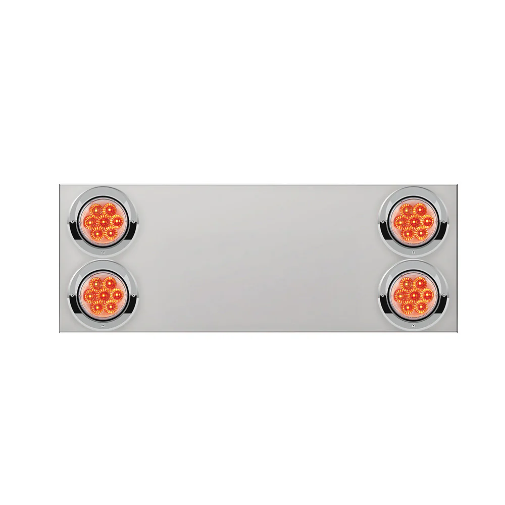 Rear Center Panel with Red S/T/T 4" Lights No LP Cutout - Image 3