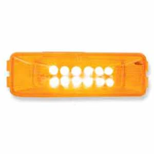 Rectangular LED Amber Light 12 Diodes 1x4