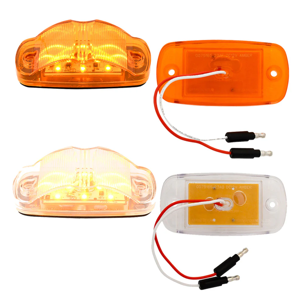 Rectangular Wide Angle Camel Back LED Light Single Function