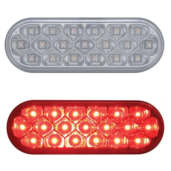 Red 19 LED Reflector Oval Stop, Turn & Tail Light