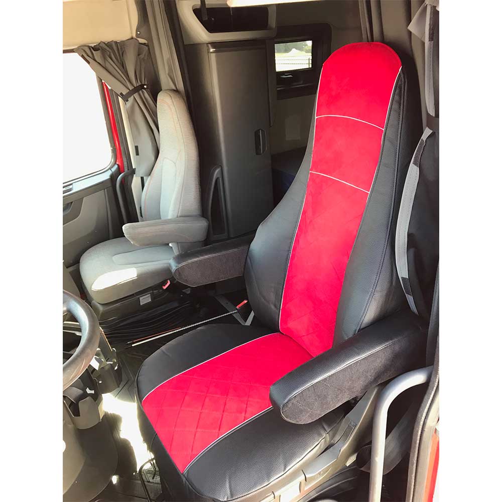 Red Corduroy Seat Cover for Volvo - Image 3