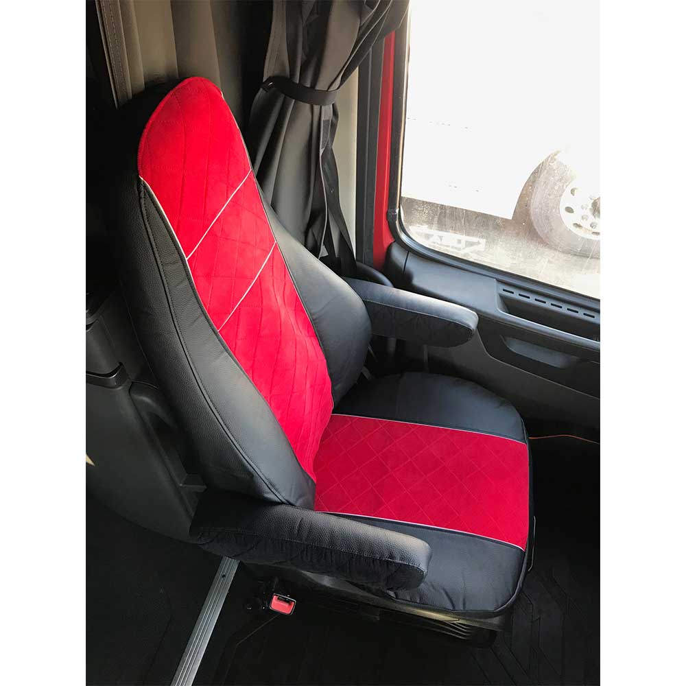 Red Corduroy Seat Cover for Volvo - Image 6