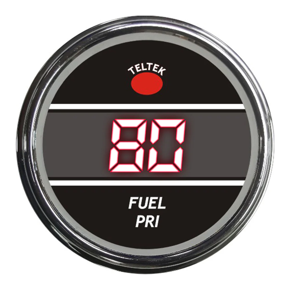 Red Green Red Fuel Level Primary Teltek Smart Gauge for Kenworth 2006 and newer