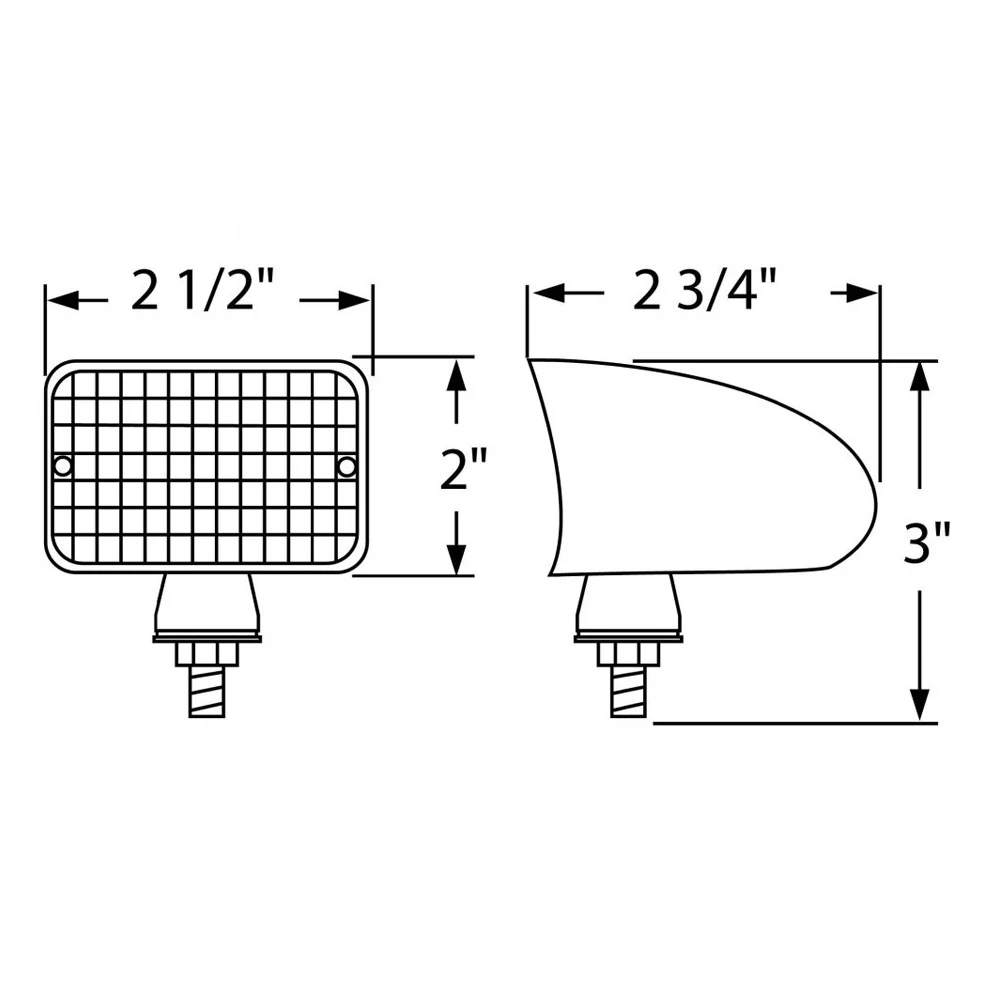 Red Large Rectangular Rod Incandescent Light - Image 3