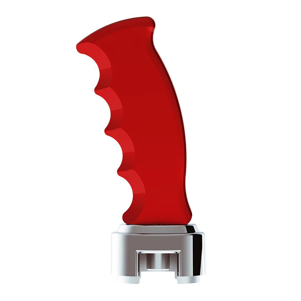 Red Pistol Grip Shifter Knob with 13/15/18 Speed Adapter - Image 2
