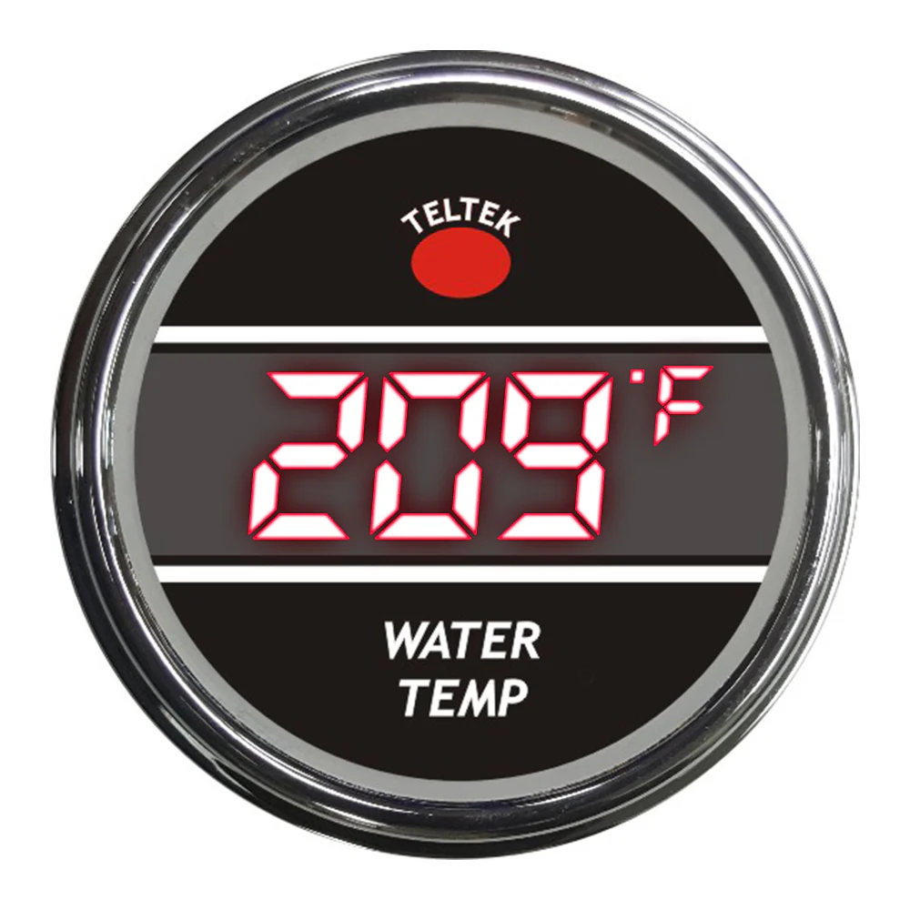 Red Water Temperature Teltek Smart Gauge for Kenworth 2006 and newer