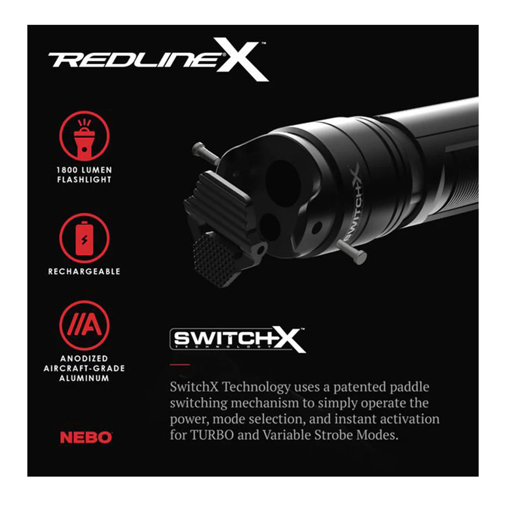 REDLINE X Rechargeable LED Flashlight - Image 5