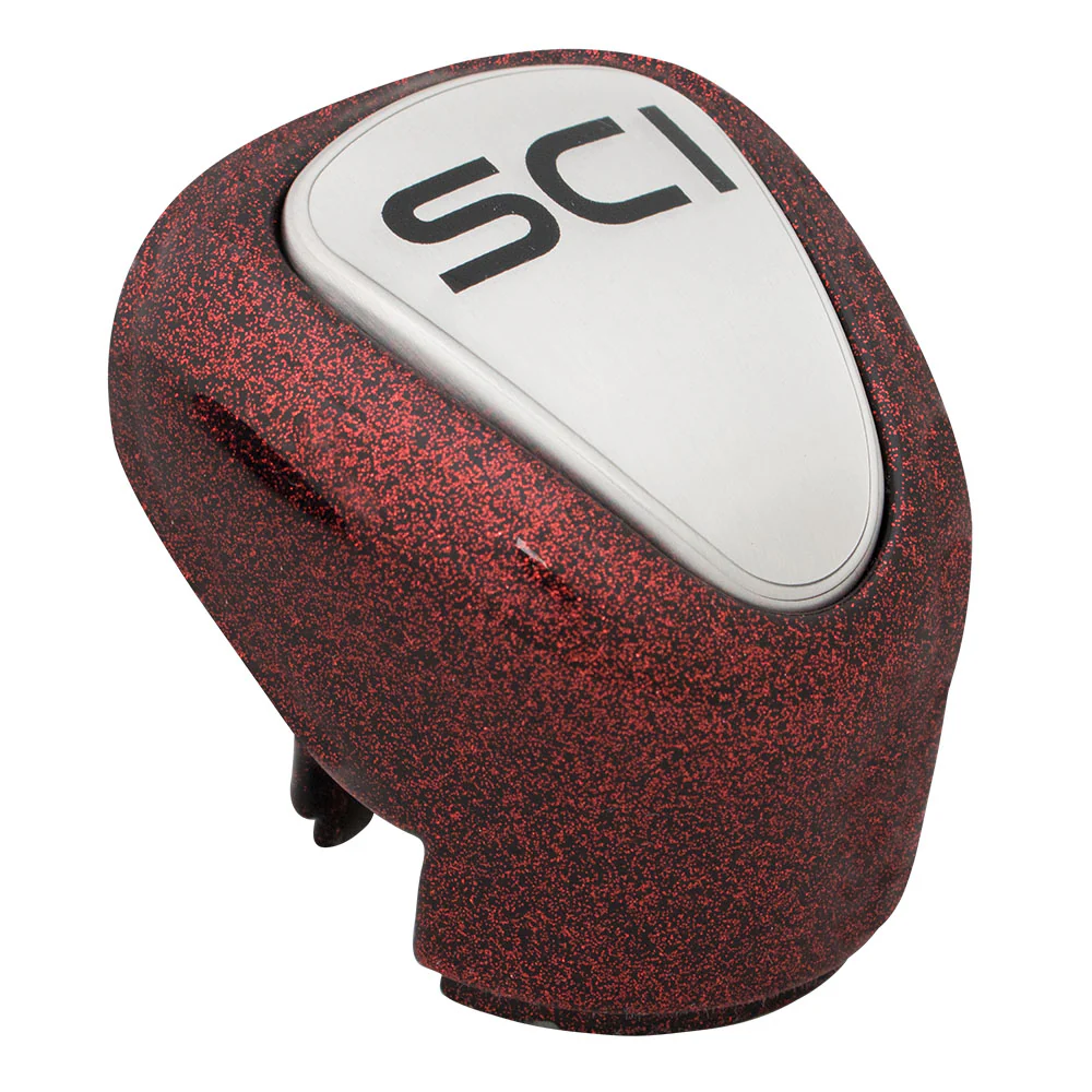 Retro 13/15/18 Speed Red Sparkles Gear Shift Knob
