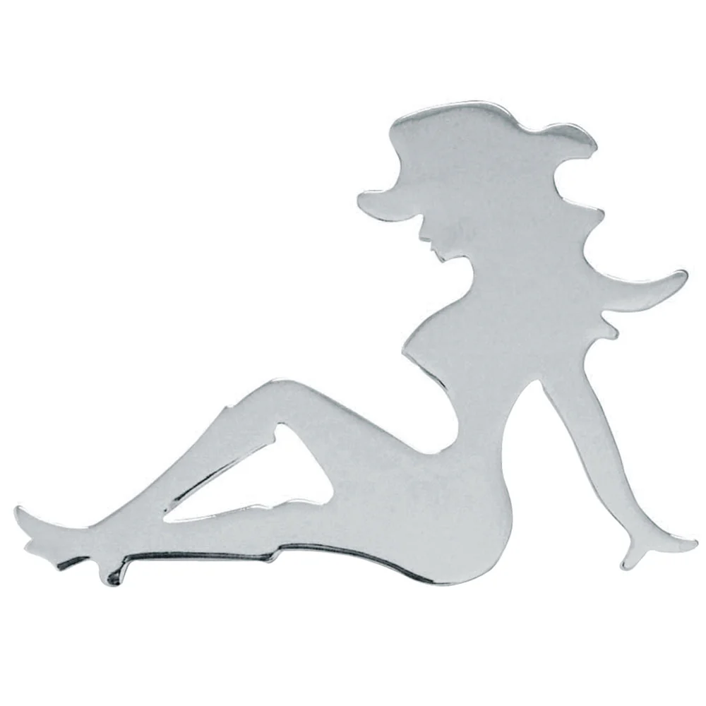 RH Small Chrome Sitting Cowgirl Cut Out Stud Mount - Image 2