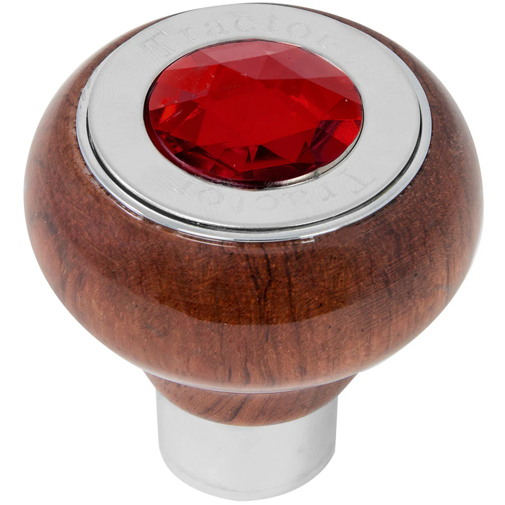 Rosewood Tractor/Trailer Air Valve Knob with Jewel - Thread On - Image 4