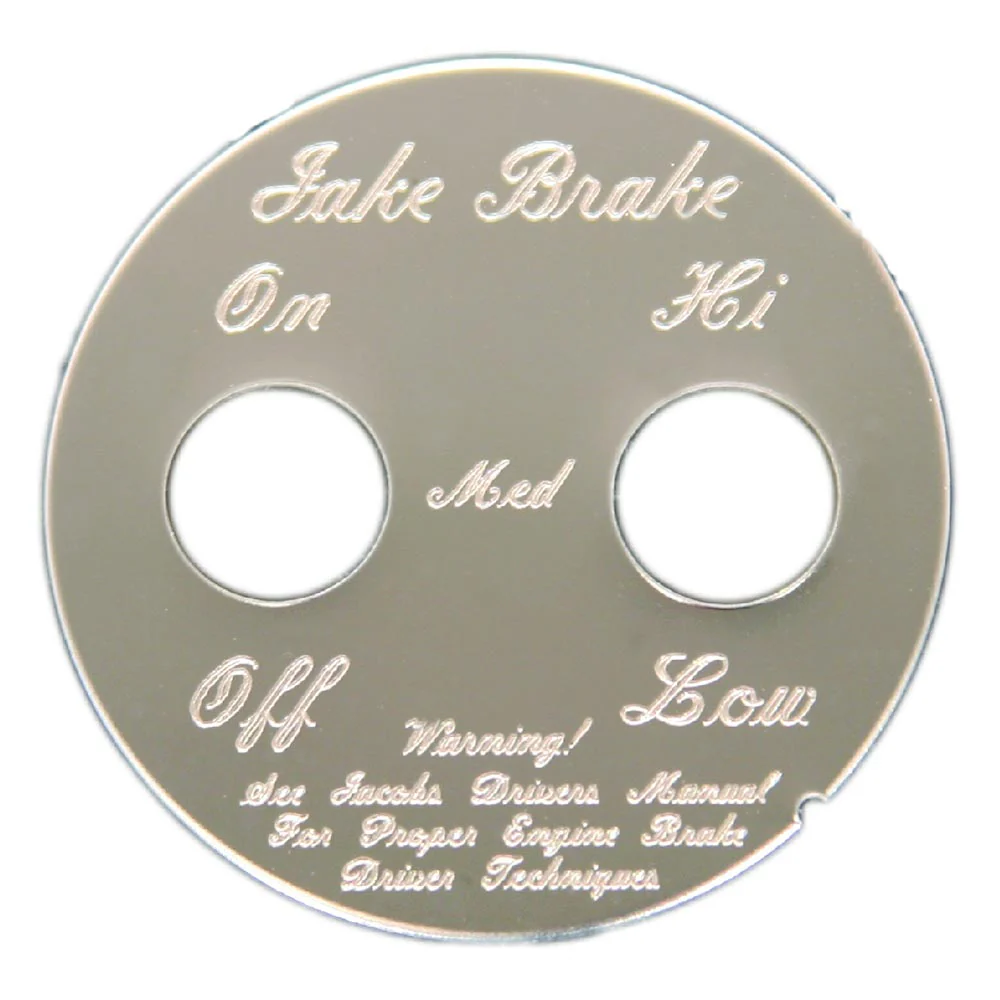 Round 2 Switch Engine Brake Dash Plate