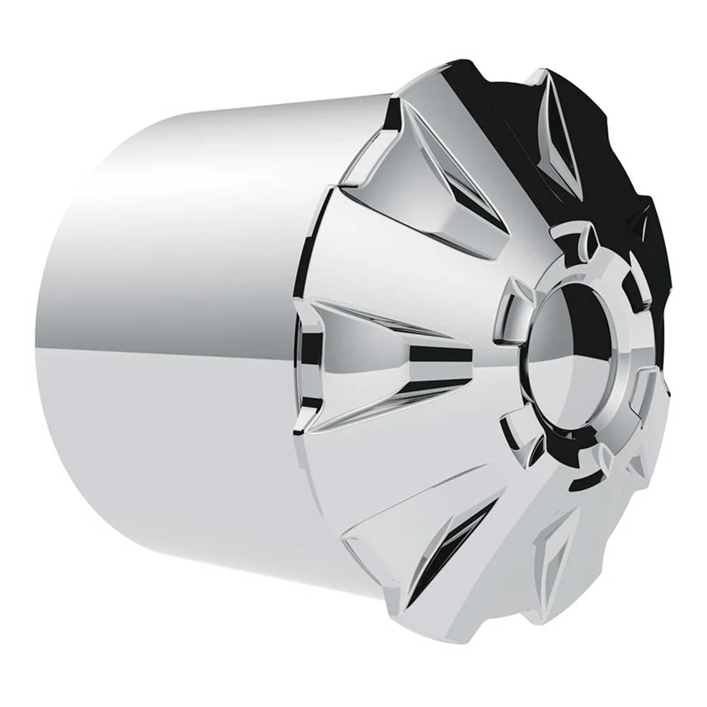 Rubicon Rear Axle Chrome Cover Kit with 33mm Thread-On Nut Covers