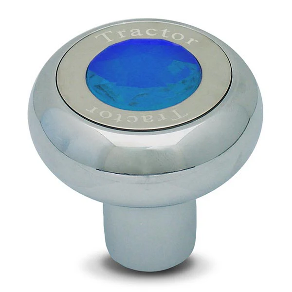 Screw On Chrome Tractor Knob with Jewel - Image 2