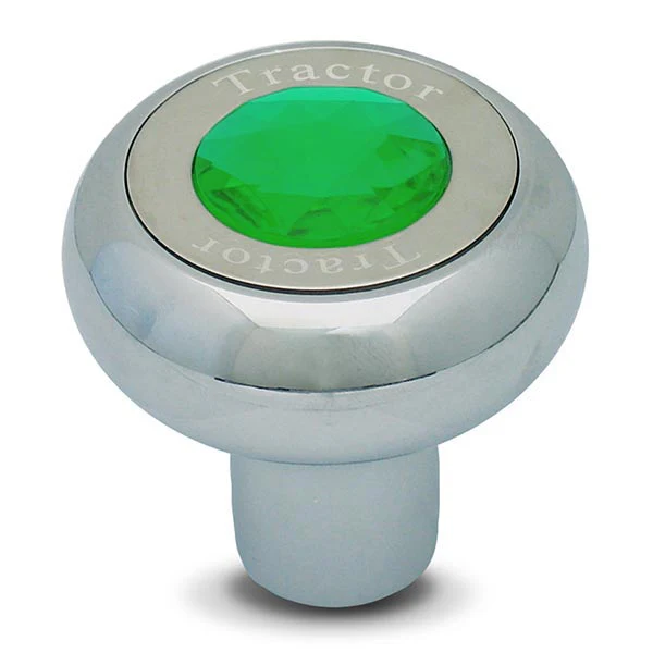 Screw On Chrome Tractor Knob with Jewel - Image 3