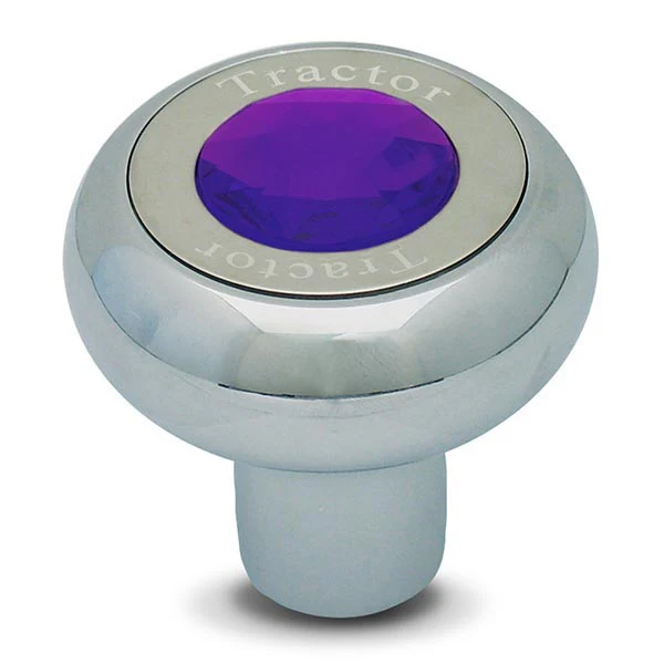 Screw On Chrome Tractor Knob with Jewel - Image 4