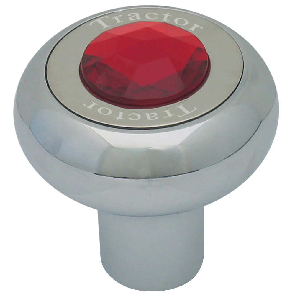 Screw On Chrome Tractor Knob with Jewel - Image 5